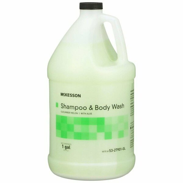 Mckesson 2 in 1 Shampoo and Body Wash, Cucumber Melon Scent, 1 Gallon Jug 53-27901-GL